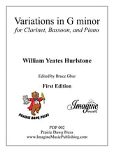 Variations in G minor Trio for Clarinet, Bassoon, and Piano cover